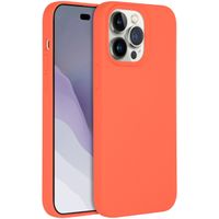 Accezz Coque Liquid Silicone avec MagSafe Apple iPhone 14 Pro Max - Nectarine