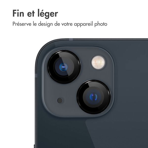 imoshion ﻿Lot de 2 protections d'objectif de caméra Apple iPhone 14 / 14 Plus - Noir