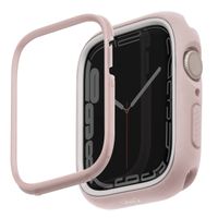 Uniq Coque Moduo avec lunette Apple Watch - 44 / 45 mm - Blush (Pink/White)