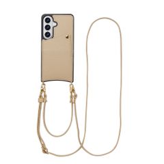 Selencia Coque de télephone Nova avec cordon et porte-cartes Samsung Galaxy S26 - Beige