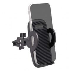 imoshion Support de téléphone pour voiture - Réglable - Universel - Carbone - Grille de ventilation - Noir