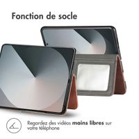 imoshion Étui de télephone portefeuille de luxe Samsung Galaxy Fold 7 - Marron