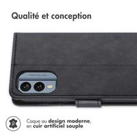 imoshion Étui de télephone portefeuille de luxe Nokia X30 - Noir