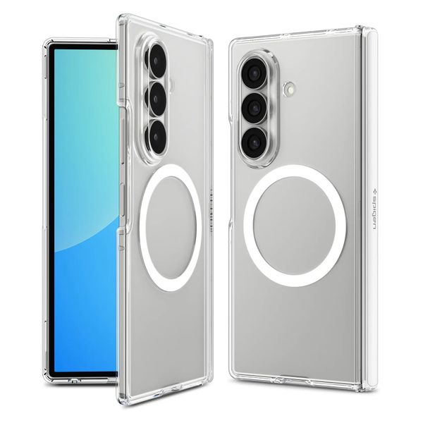 Spigen Coque Ultra Hybrid Pro MagFit Samsung Galaxy Z Fold 8 - Clear / White