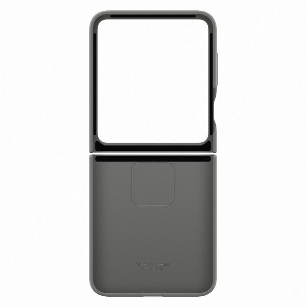 Samsung Original Coque en silicone Ring Samsung Galaxy Z Flip 6 / Flip 7 FE - Gray