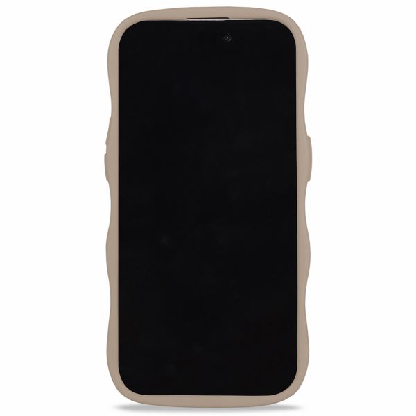 Holdit Coque Wavy Apple iPhone 15 Pro - Mocha Brown / Transparent