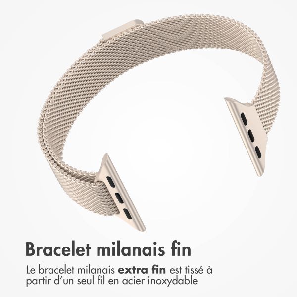 imoshion Bracelet slim Milanese Apple Watch | 38/40/41/42 mm - Starlight