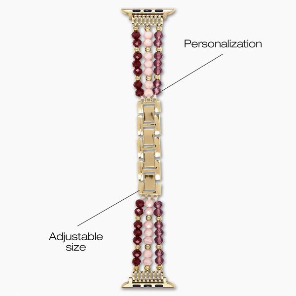 iDeal of Sweden Beaded Watch Band Apple Watch | 38/40/41/42 mm - Boho Desert Plum