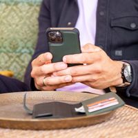 Accezz Étui de téléphone portefeuille en cuir de qualité supérieure 2 en 1 Samsung Galaxy S22 - Vert