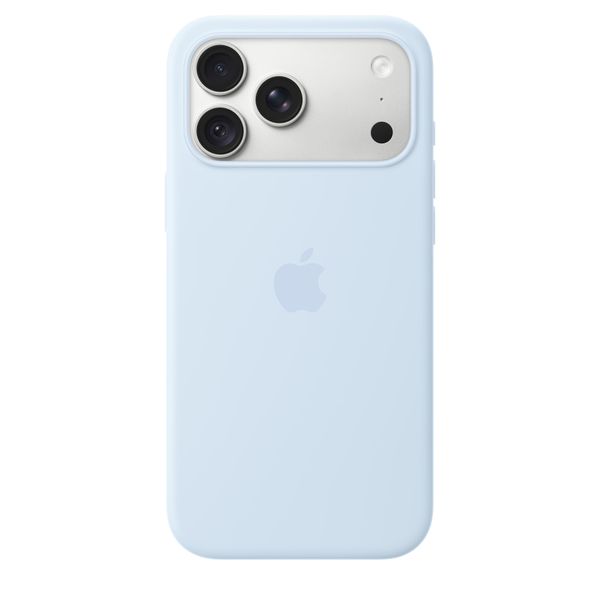 Apple Coque en silicone avec MagSafe Apple iPhone 18 Pro Max - Crisp Blue