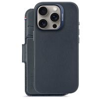 Decoded Portefeuille détachable 2 en 1 en cuir MagSafe Apple iPhone 16 Pro - Navy