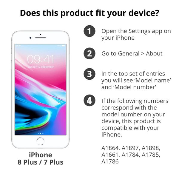 imoshion Coque arrière transparente avec cordon Apple iPhone 8 Plus / 7 Plus - Rose