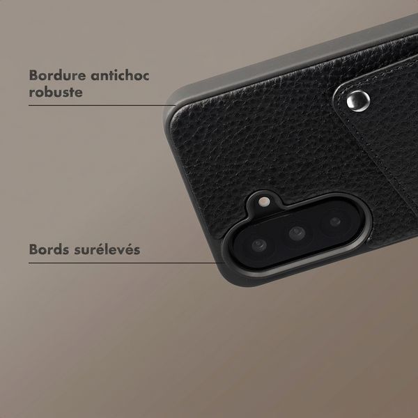 Selencia Coque Riva avec porte-cartes Samsung Galaxy A37 (5G) - Noir