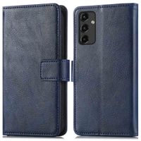 imoshion Étui de télephone portefeuille de luxe Samsung Galaxy A14 (5G/4G) - Bleu foncé