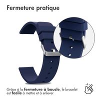 imoshion Bracelet silicone  - Connexion universelle 24 mm - Bleu foncé