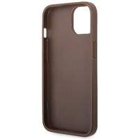 Guess Coque 4G Metal Logo Backcover Apple iPhone 14 - Marron