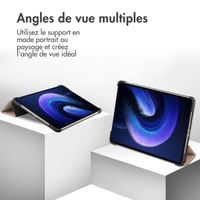 imoshion Coque tablette Trifold Xiaomi Pad 6 / 6 Pro - Rose Doré