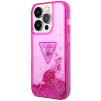 Guess Coque Liquid Glitter Apple iPhone 14 Pro Max - Rose Fuchsia