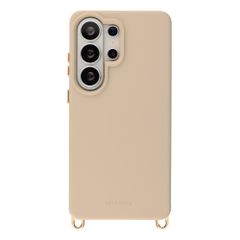 Selencia Coque arrière Rivièra avec MagSafe avec crochets amovibles Samsung Galaxy S26 Ultra - Milky Latte