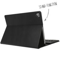 Accezz Étui de tablette portefeuille Bluetooth Clavier Apple iPad 6 (2018) 9.7 pouces / iPad 5 (2017) 9.7 pouces - AZERTY / FR - Noir