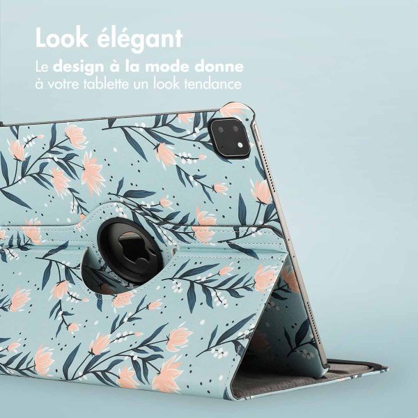 imoshion Coque tablette Design rotatif à 360° Apple iPad Air 13 pouces (2026) M4 / (2025) M3 / (2024) M2 - Flowers