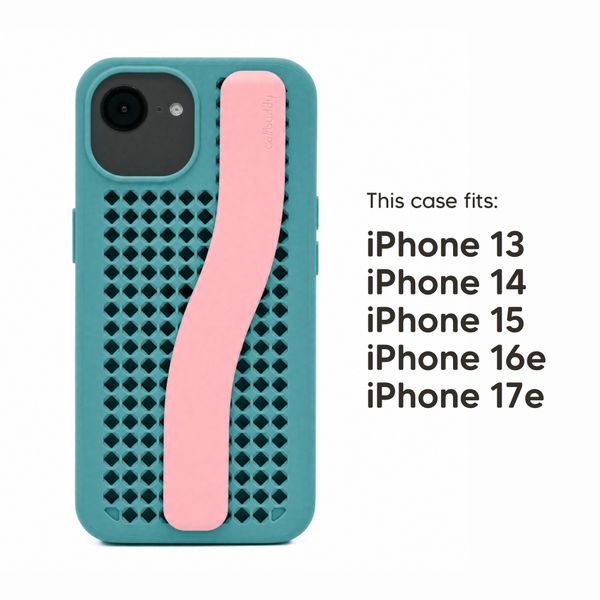 Callbuddy Coque avec strap Apple iPhone 17e / 16e / 15 / 14 / 13 - Miami Vice