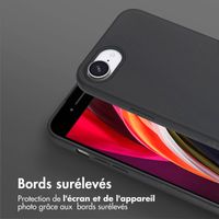 Selencia Coque silicone avec cordon amovible Apple iPhone 17e / 16e - Noir