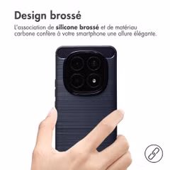 imoshion Coque Brushed Xiaomi Redmi Note 15 Pro (4G) - Bleu foncé