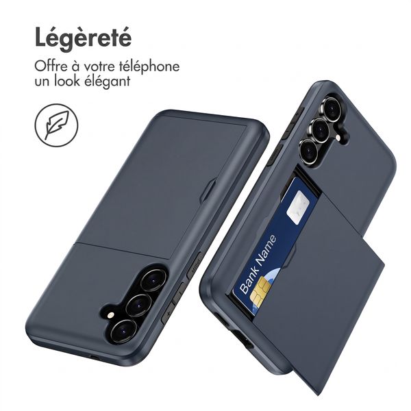 imoshion Coque arrière avec porte-cartes Samsung Galaxy S26 FE - Bleu foncé
