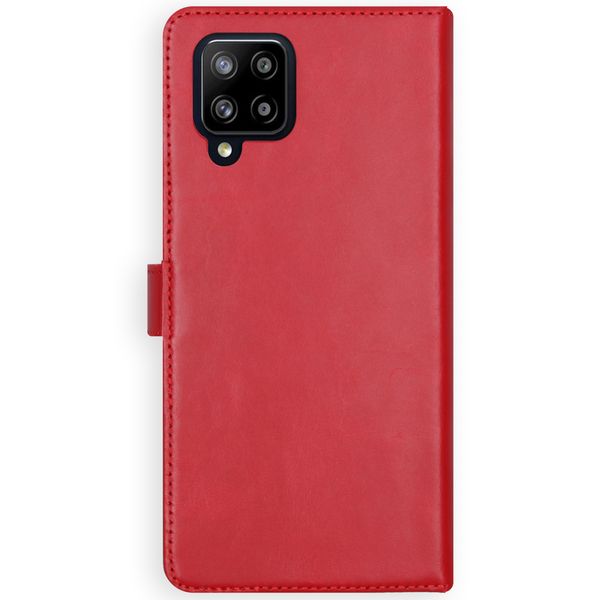Selencia Étui portefeuille en cuir véritable Samsung Galaxy A42 - Rouge
