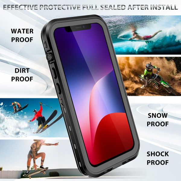 Redpepper Coque imperméable Dot Plus Apple iPhone 13 - Noir