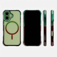Selencia Coque arrière MagSafe Gradient Apple iPhone 17 - Vert / Brun