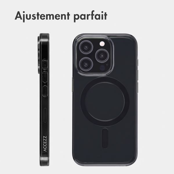 Accezz Lite coque arrière avec MagSafe Apple iPhone 15 Pro - Smokey Clear