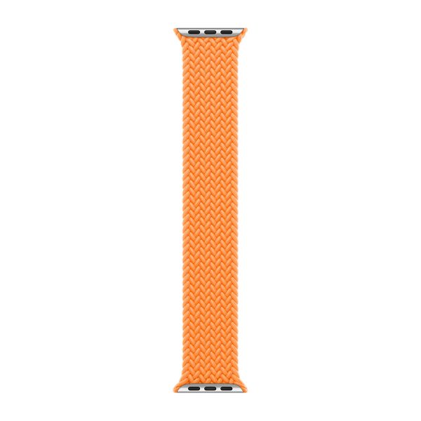 Apple Bracelet Solo tressé Apple Watch | 38/40/41/42 mm - Taille 6 - Bright Orange