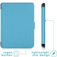 imoshion Étui de liseuse portefeuille Slim Hard Kobo Clara 2E / Tolino Shine 4 - Bleu clair