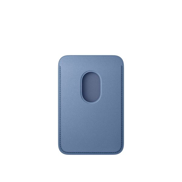 Apple FineWoven Wallet MagSafe avec la fonction 'Localiser' - Wildflower Blue
