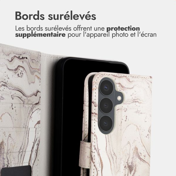 imoshion Étui de télephone portefeuille Design Samsung Galaxy S26 FE - Sandy Marble