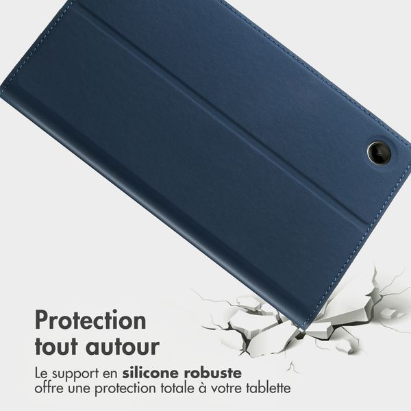 Accezz Coque tablette Classic Samsung Galaxy Tab A11 Plus - Bleu foncé