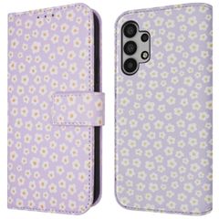 imoshion Étui de télephone portefeuille Design Samsung Galaxy A32 (5G) - White Daisy