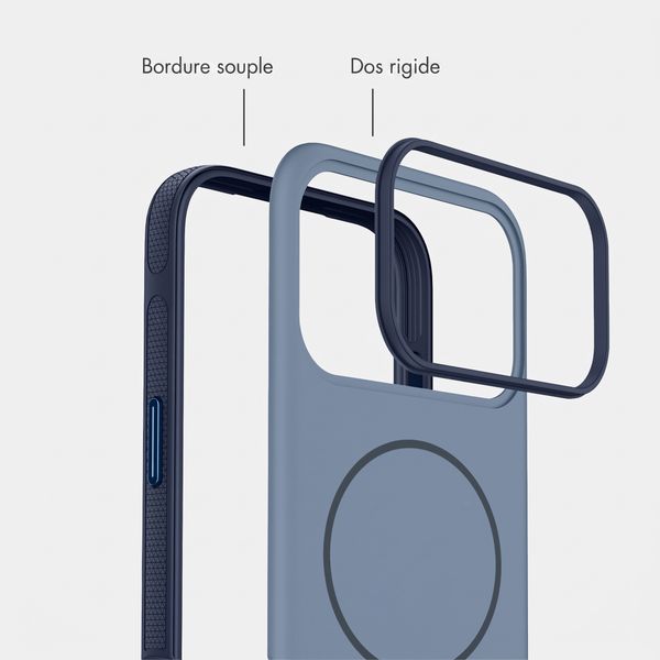 imoshion Coque arrière Color avec Thin MagSafe Ring Apple iPhone 17 Pro Max - Bleu foncé