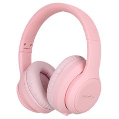 imoshion Casque sans fil pour enfants LED Light - Limiteur de décibels - Avec câble AUX - Rose