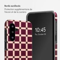 Selencia Coque arrière Vivid Samsung Galaxy A18 (4G) / A17 (4G/5G) - Check This Burgundy