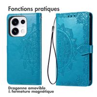 imoshion Etui de télephone Mandala Oppo Reno 16 F - Turquoise