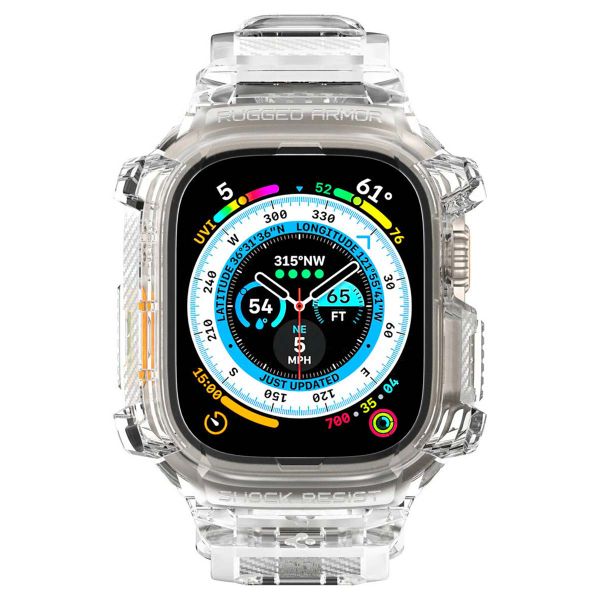 Spigen Coque Rugged Armor™ Pro Apple Watch Ultra - 49 mm - Transparent
