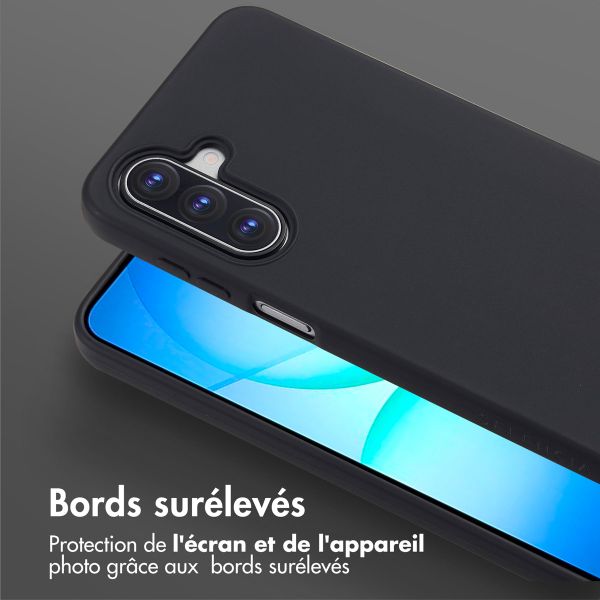 Selencia Coque silicone avec cordon amovible Samsung Galaxy A17 (5G) / (4G) - Noir