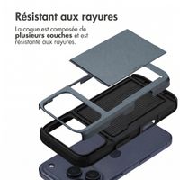 imoshion Coque arrière avec porte-cartes Apple iPhone 18 Pro / 17 Pro - Bleu foncé