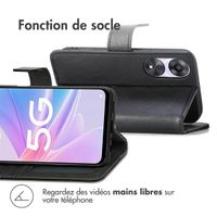 imoshion Étui de télephone portefeuille de luxe Oppo A78 (4G) - Noir