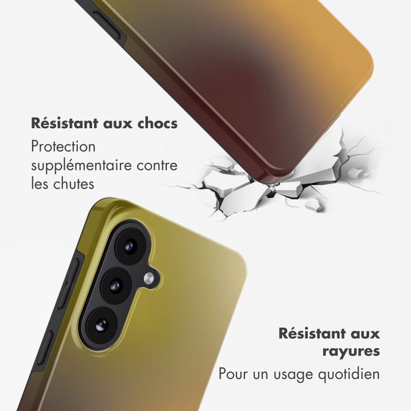 Selencia Coque arrière Vivid avec MagSafe Samsung Galaxy S26 - Gradient Olive Dust