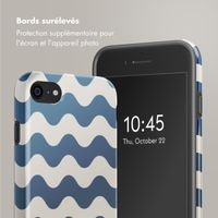 Selencia Coque arrière Vivid Apple iPhone SE (2022 / 2020) / 8 / 7 - Wave Vibes Classic Blue