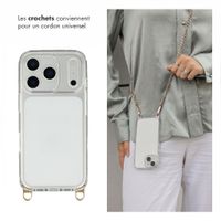 Selencia Coque arrière avec crochets amovibles Apple iPhone 18 Pro / 17 Pro - Transparent